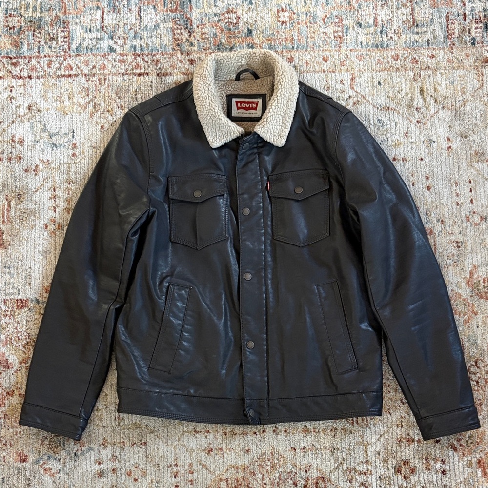 Levi's Sherpa Lined Leather Jacket